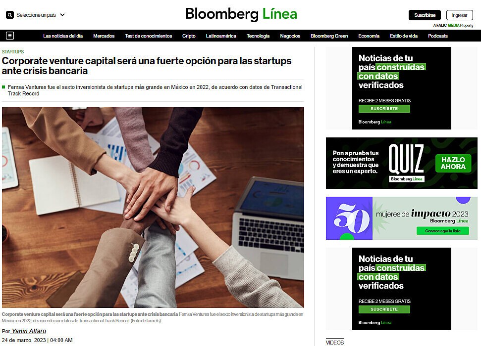 Corporate venture capital ser una fuerte opcin para las startups ante crisis bancaria